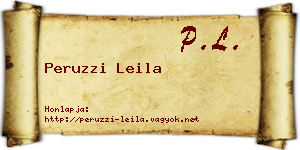 Peruzzi Leila névjegykártya